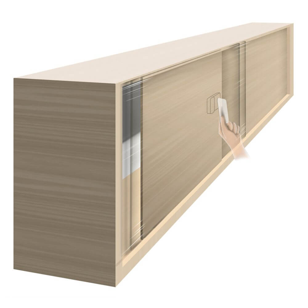 two invisible lock for sliding doors wood glass with rfid and bluetooth